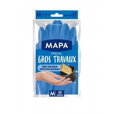 MAPA Gants Gros Travaux - Taille 7-7.5 - 12301867  - La Paire De Gants