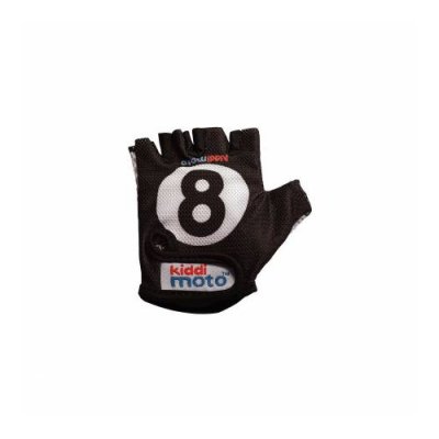 KIDDIMOTO Gants velo enfant  noir n&deg;8 taille 5 ans (paire sous carte)