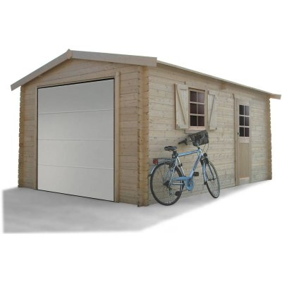 SOLID Garage Bois - 19.26 M&sup2; - 2.58 X 5.38 X 2.53 M - 40 Mm