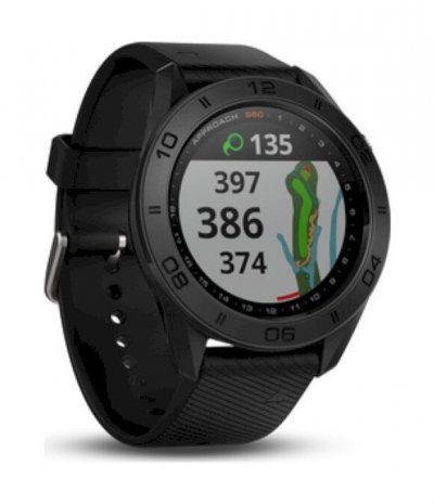GARMIN  Approach S60 - Montre GPS de Golf - Noir avec bande de silicone
