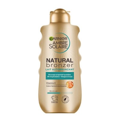 GARNIER  Lait autobronzant hydratant et apaisant - Pour un teint naturel hal&eacute; et lumineux - 200 ml