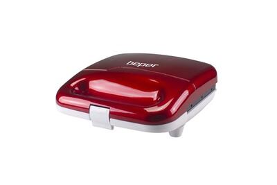 BEPER Gaufrier &agrave; tige 850w, rouge Rouge