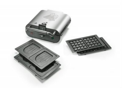 SENYA Gaufrier, appareil &agrave; croques 2 en 1 duo waffles
