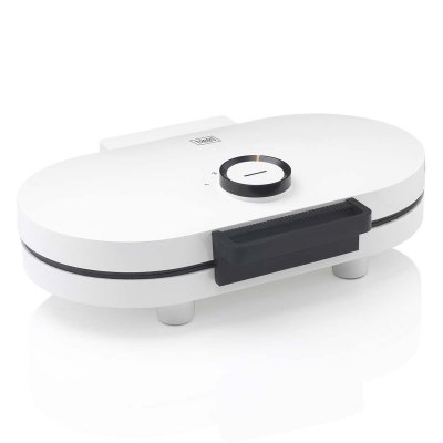 TREBS Gaufrier en forme de double coeur  13120 Blanc 