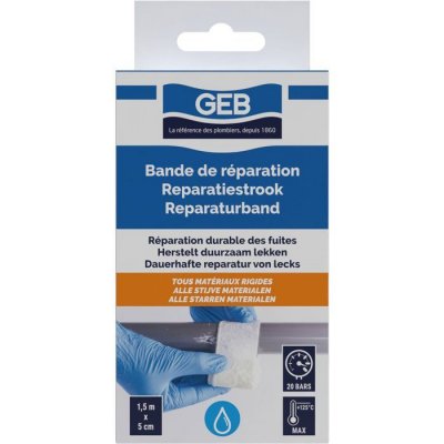 GEB  - Bande de r&eacute;paration tous mat&eacute;riaux rigides