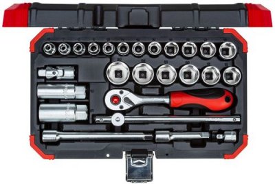 GEDORE  RED R59003026 Jeu de cl&eacute;s &agrave; douille 26 pi&egrave;ces 3300053