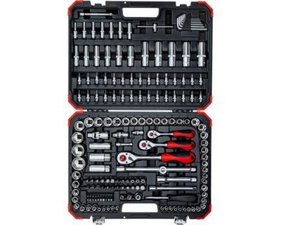 GEDORE red - 172 pi&egrave;ces Jeu de cl&eacute;s douille 1/4 + 3/8 + 1/2 pouce