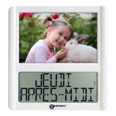 Geemarc horloge num&eacute;rique avec cadre photo viso 5