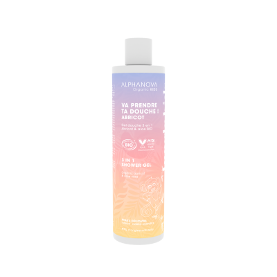 ALPHANOVA Gel Lavant 3 en 1 Va prendre ta douche Abricot 