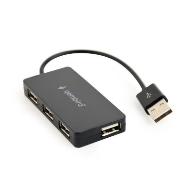 GEMBIRD  Uhb-u2p4-04 Usb-a 2.0 Hub Noir