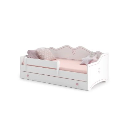 KOBI G&eacute;n&eacute;rique Lit Enfant Emma + tiroir de Rangement 160x80cm avec Matelas