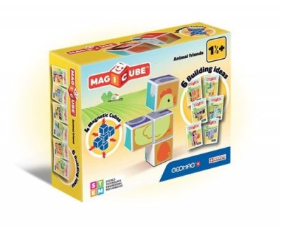 GEOMAG  132' Magicube Animal Friends Building Set, Multicolor