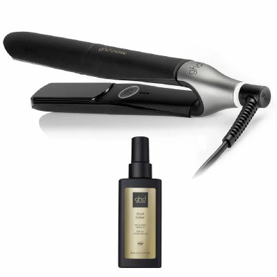 GHD  - Fer &Agrave; Lisser Lisseur  Chronos Noir + Huile Thermoprotectrice Sleek