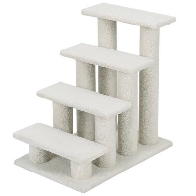 COSTWAY Giantex arbre &agrave; chat centre d'activit&eacute;s chat escalier pour animaux grimpeur pour chat 4 etages beige