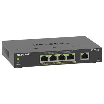 NETGEAR Gigabit ethernet switch 5 puertos GS305EP-100PES