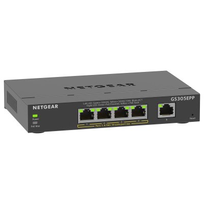 NETGEAR Gigabit ethernet switch 5 puertos GS305EPP-100PES