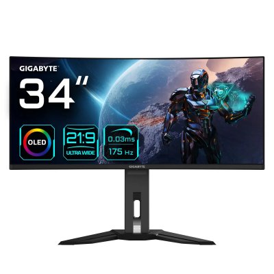 GIGABYTE  34"" Moniteur UltraWide gaming incurv&eacute; 