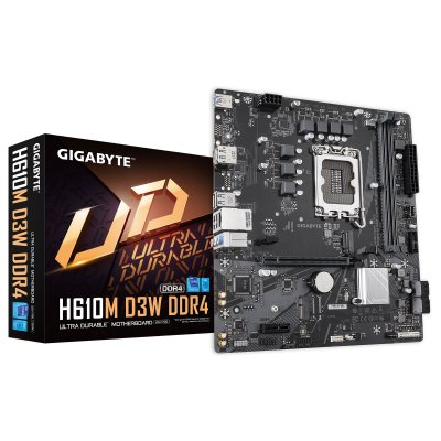 GIGABYTE  H610M D3W DDR4 carte m&egrave;re Intel H610 LGA 1700 micro ATX