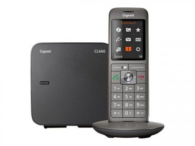 GIGASET  Cl660 Wireless Landline Phone Noir,Gris