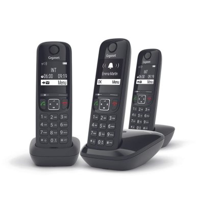GIGASET  T&eacute;l&eacute;phone Fixe AS690 Trio Noir