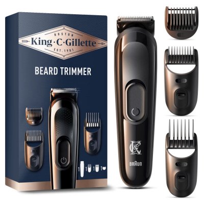 GILLETTE  -  King Beard Trimmer + Gel &agrave;  raser 1 unit&eacute;