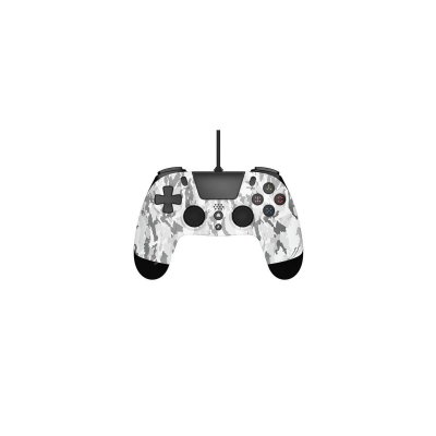 GIOTECK  vx-4 mando con cable camuflaje blanco para ps4 y pc