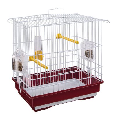 FERPLAST GIUSY Cage pour oiseaux rouge et blanc
