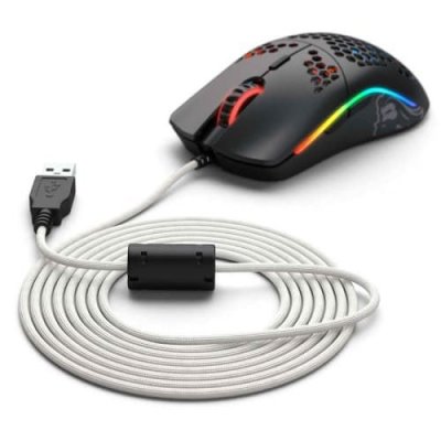 GLORIOUS PC GAMING RACE  C&acirc;ble de Souris Ascended Cord 2m (Blanc) Noir