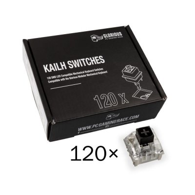 GLORIOUS PC GAMING RACE  Pack de 120 switchs MX Kailh Black