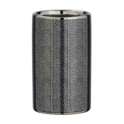 WENKO Gobelet de salle de bain design Nuria - Diam 6 x 10 - Gris fonc&eacute;