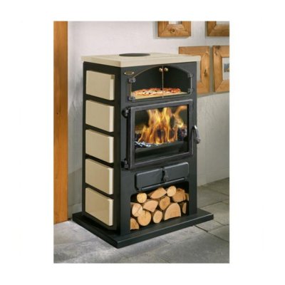 GODIN  - po&ecirc;le &agrave; bois fonte 12kw noir 350104000338 - chamonix