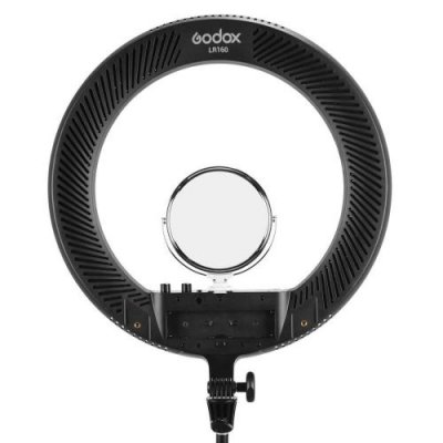 Godox LR160 - Anneau de lumi&egrave;re LED avec Miroir et Support Smartphone