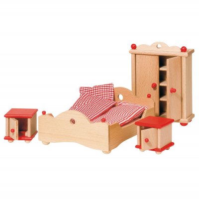 GOKI  - 51954 - Mobilier de Poup&eacute;e - Meuble pour Poup&eacute;e - Chambre &agrave; Coucher