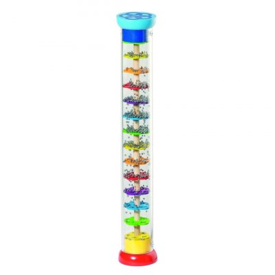 GOKI  Barre de pluie&nbsp;- L34x&Oslash;5,5cm - Billes&nbsp;en&nbsp;acier - Bois&nbsp;et&nbsp;plastique