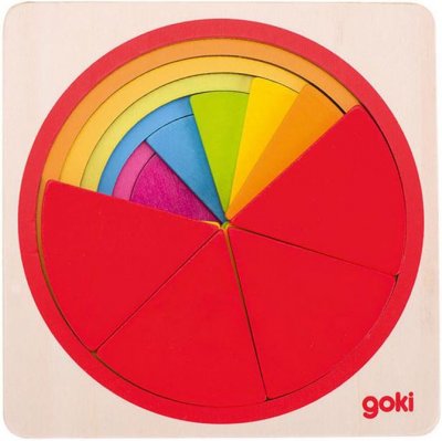 GOKI - Puzzle Cercle 21 pi&egrave;ces, 57737, Multicolore