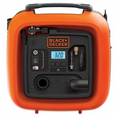 BLACK & DECKER Gonfleur compresseur de loisirs BLACK+DECKER 160PSI ASI400, 11 bars
