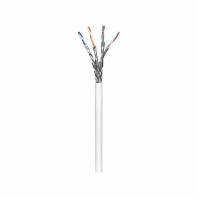 WENTRONIC Goobay 94223 CAT 6 C&acirc;ble R&eacute;seau, S/FTP (PiMF), Blanc, 100 m Longueur