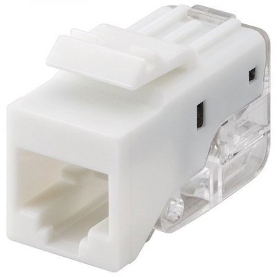 GOOBAY  95739 CAT 5e Keystone RJ45 Jack, UTP, 100 MHz, Blanc