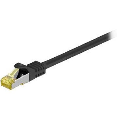 GOOBAY  RJ-45 CAT7 1m c&acirc;ble de r&eacute;seau Noir S/FTP (S-STP)