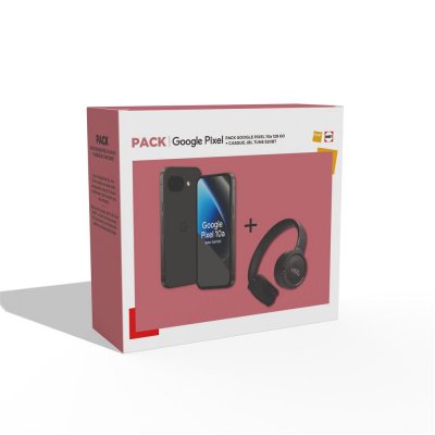 GOOGLE  Pixel 10a - 128 Go - Noir volcanique - Pack JBL