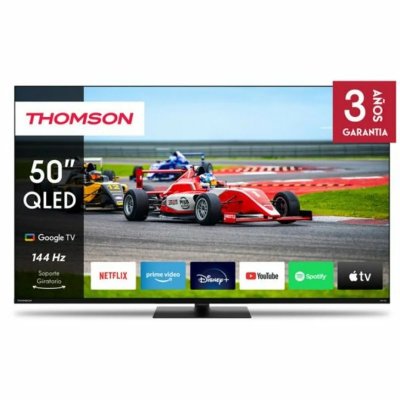 THOMSON Google TV 50"" QLED Pro avec pied central rotatif, 144Hz 127cm 2024