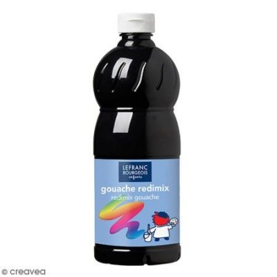LEFRANC & BOURGEOIS Gouache liquide - 1 litre - Color & Co - Noir Ecole