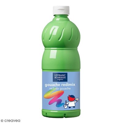 LEFRANC & BOURGEOIS Gouache liquide - 1 litre - Color & Co - Vert franc Ecole
