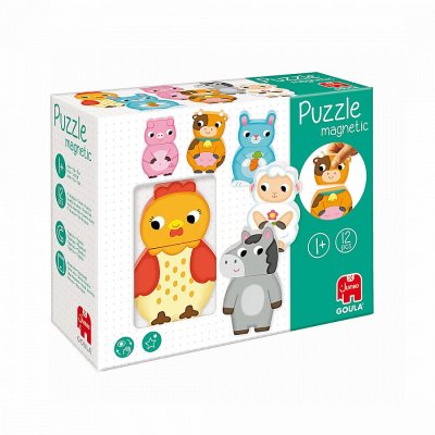 GOULA  - Puzzle magn&eacute;tique Animaux de la ferme - 