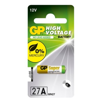 GP BATTERIES  Pile Alcaline Sp&eacute;ciale - GP 27A-C5 - Carte de 5