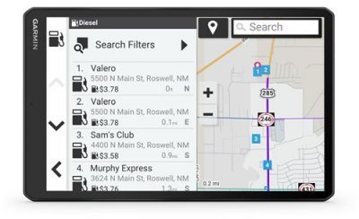 GARMIN GPS poids-lourds Dezl LGV 1010 -  - 10" - info trafic en temps r&eacute;el -