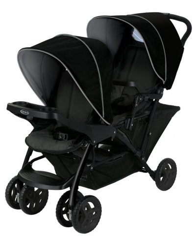 GRACO  Stadium Duo Click Connect poussette, noire et grise