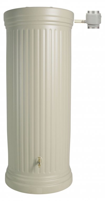 GARANTIA Graf - R&eacute;cup&eacute;rateur d'eau colonne romaine cylindrique sable 1000 l