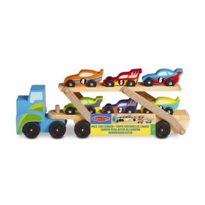 MELISSA & DOUG Grand camion porte voiture de course
