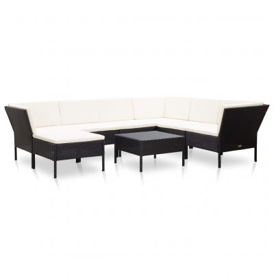 VIDAXL Grand salon de jardin 8 pi&egrave;ces en r&eacute;sine tress&eacute;e 60 x 60 x 35 cm 48952